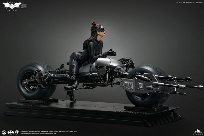 Queen studio 新品 1/6系列 電影 蝙蝠俠:黑暗騎士崛起 貓女與蝙蝠摩托車 雕像