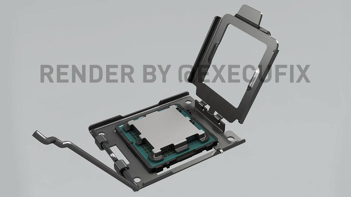 AMD Zen 4架構Raphael處理器安裝AM5插座渲染圖曝光