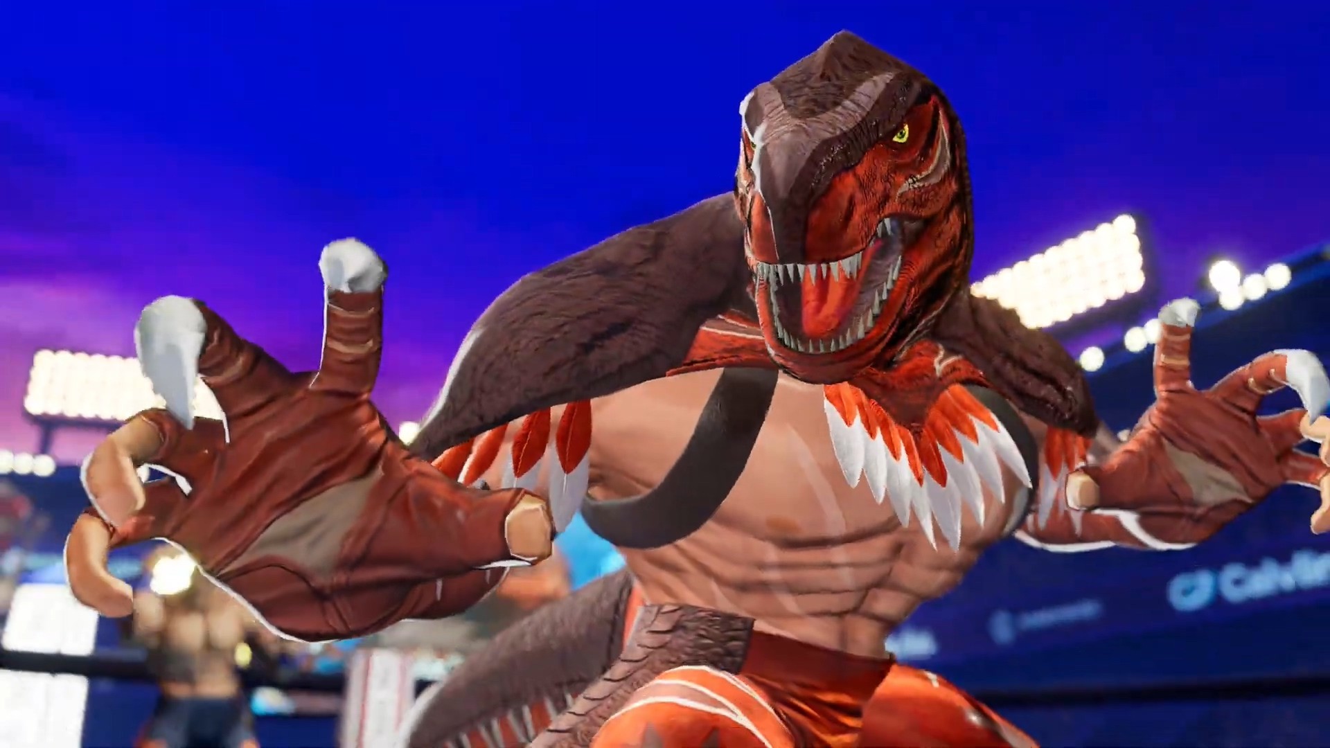 《拳皇15》發布暴龍王角色宣傳片 恐龍戰士從不摘下他的面具