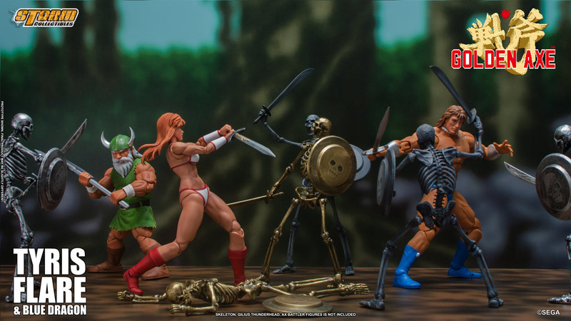 Storm Collectibles21年Q4 戰斧Golden Axe   女戰士Tyris Flare&坐騎噴火龍