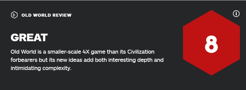 4X回合制策略遊戲《舊世界》IGN 8分 縮小版《文明》