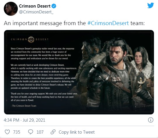 《紅色沙漠》官方宣布延期發售 豐富遊戲內容提升玩家體驗