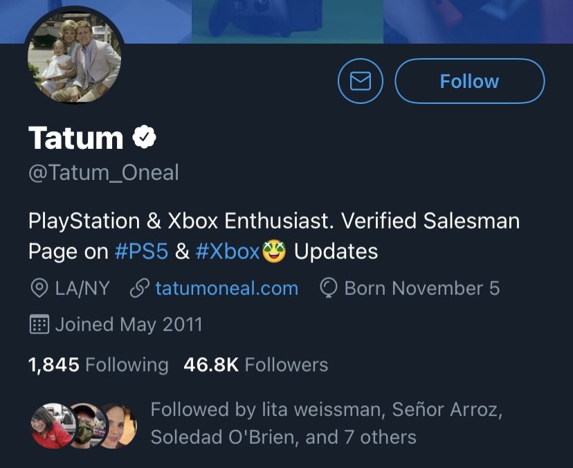 美國女演員塔圖姆·奧尼爾推特帳號被PS5騙子盜號用來詐騙 已有多人被騙