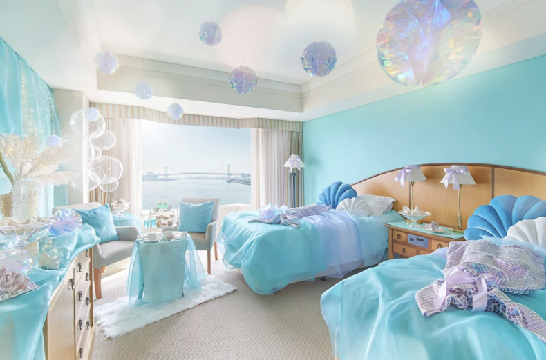 【日本】是龍宮城嗎？飯店推出「迪士尼公主房」極致浪漫　小美人魚房間一關燈「就變水里」！