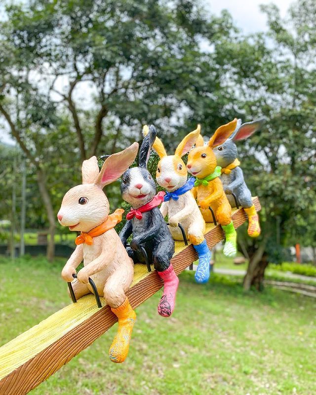 【宜蘭】免費景點登場！29隻「幾米兔兔」現身宜蘭　玩蹺蹺板還「不忘泡溫泉」可愛又好拍！