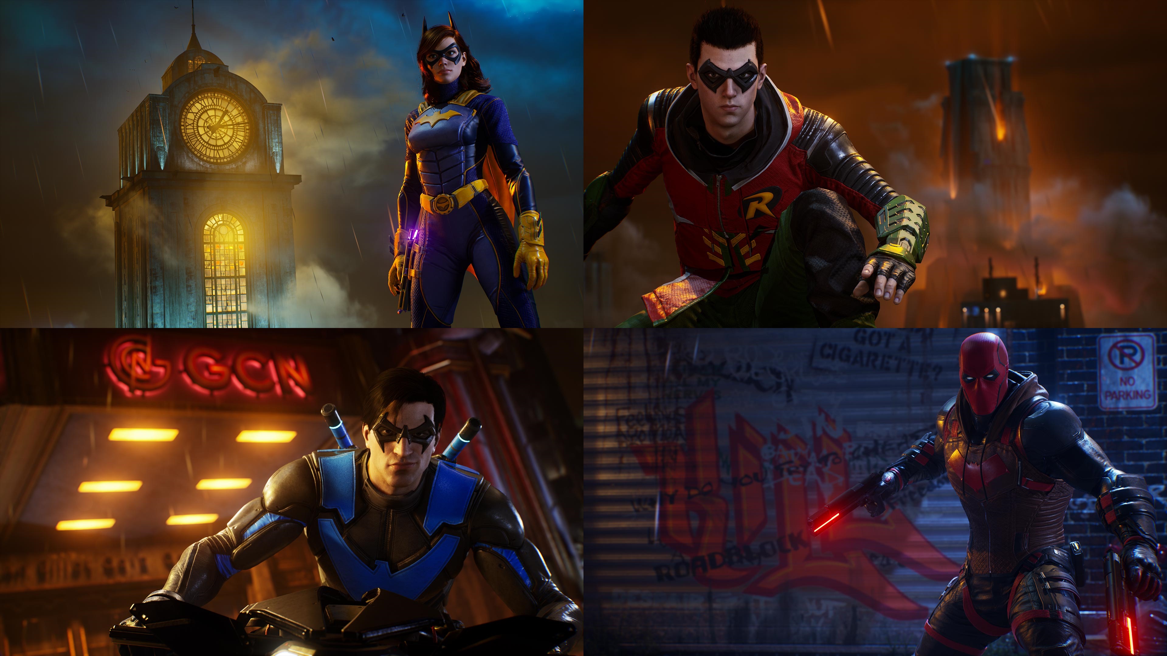 DC新游《哥譚騎士》主視覺圖公布蝙蝠家族集體登場