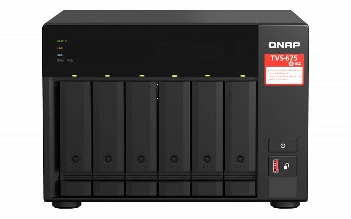 QNAP推出TVS-675 2.5GbE NAS新品 採用兆芯八核處理器