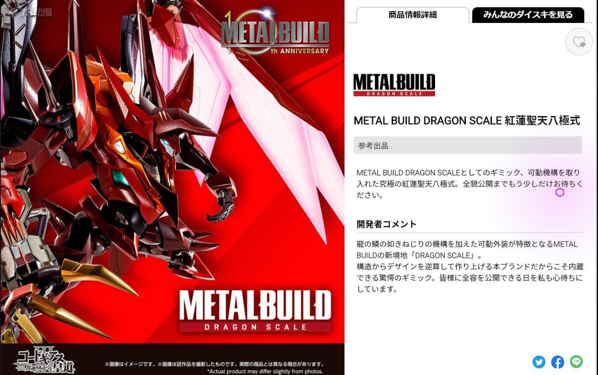 新登場 メタルビルド METAL BUILD DRAGON SCALE 紅蓮聖天八極式