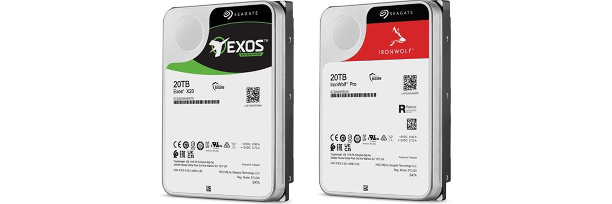 希捷推出兩款全新20TB機械硬碟：10碟封裝，已量產