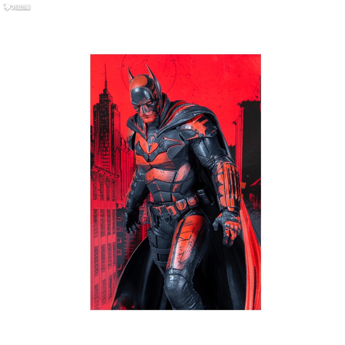 麥克法蘭 新品 金標簽系列 22年電影 蝙蝠俠 蝙蝠俠 紅黑版 雕像 只限Walmart