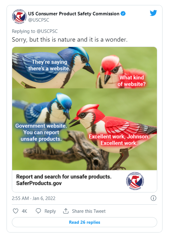美國政府機構想讓民眾知道「鳥兒是真的」 以宣傳其新網站