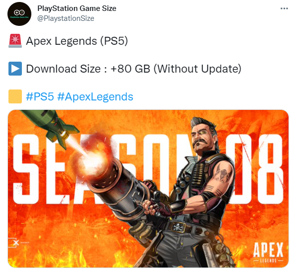 《Apex英雄》PS5版容量曝光 或將正式登陸PS5