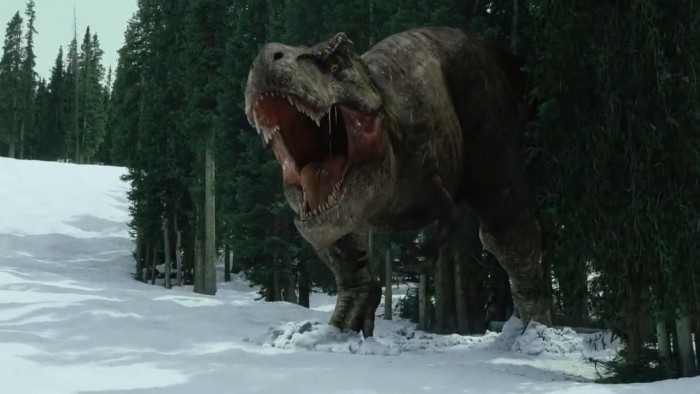 《侏羅紀世界》與冬奧會NBC轉播聯動 美女躲恐龍