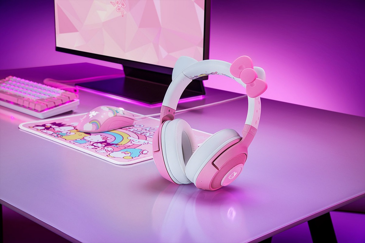 雷蛇推出Hello Kitty聯名款產品，將有一系列粉嫩配色遊戲外設