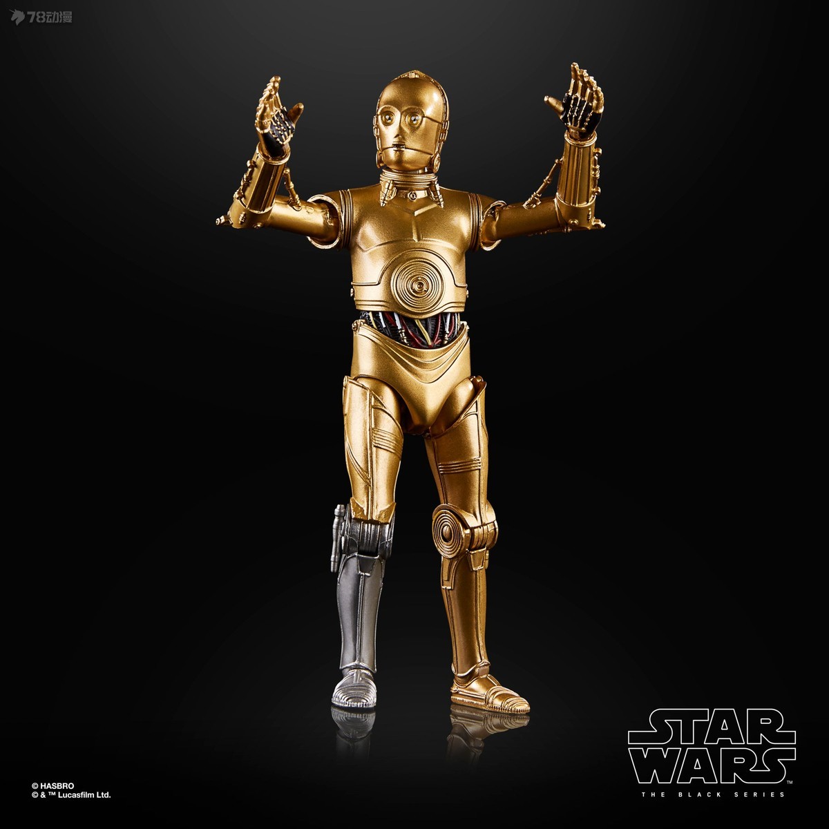 孩之寶 新品 黑系列 檔案收藏 C-3PO 6寸(152mm)高 可動人偶