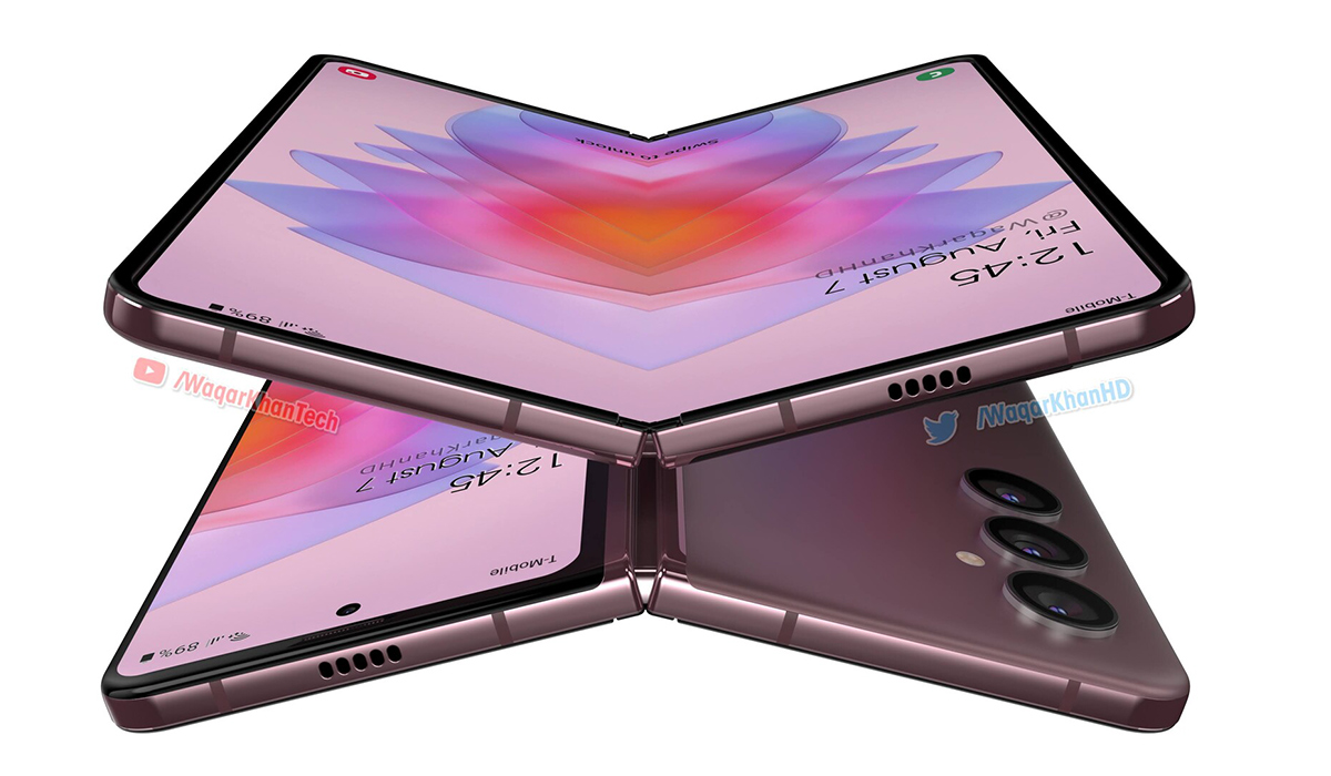 三星Galaxy Z Fold4折疊屏渲染圖曝光：或搭載新一代屏下攝像頭技術