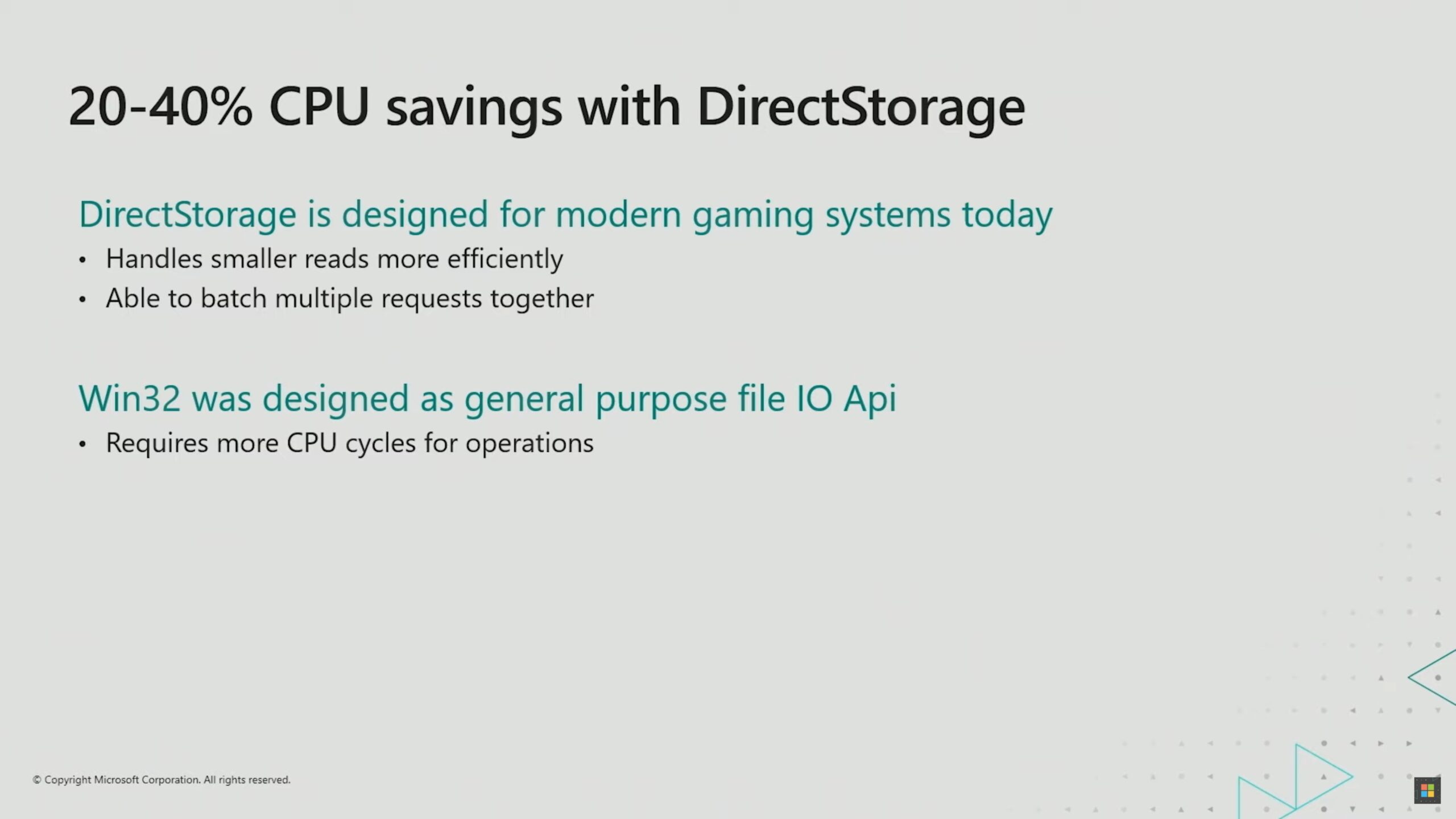 微軟：直通存儲API可節省CPU 20%-40%的開銷