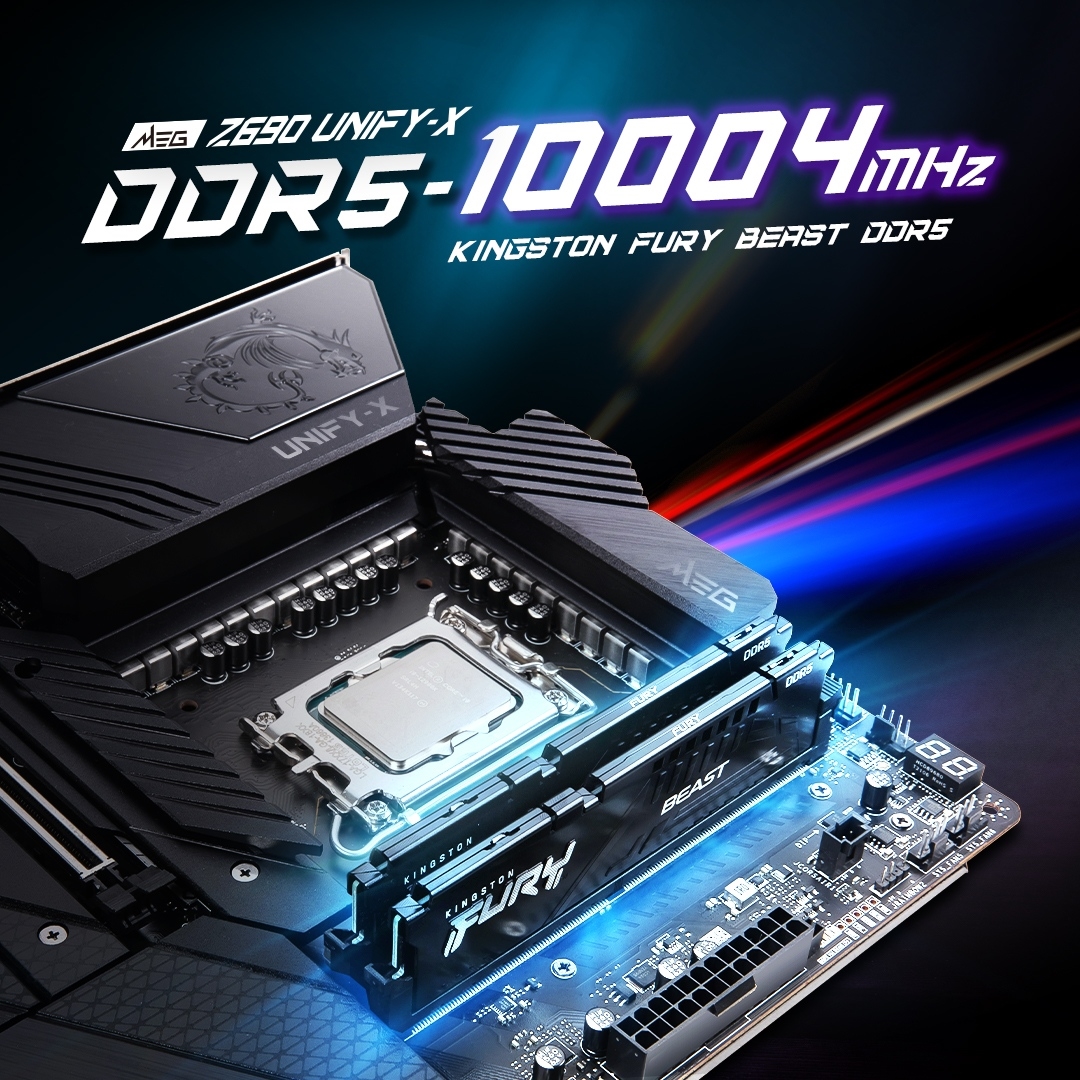 史上第一次5位數 DDR5記憶體頻率突破10000MHz
