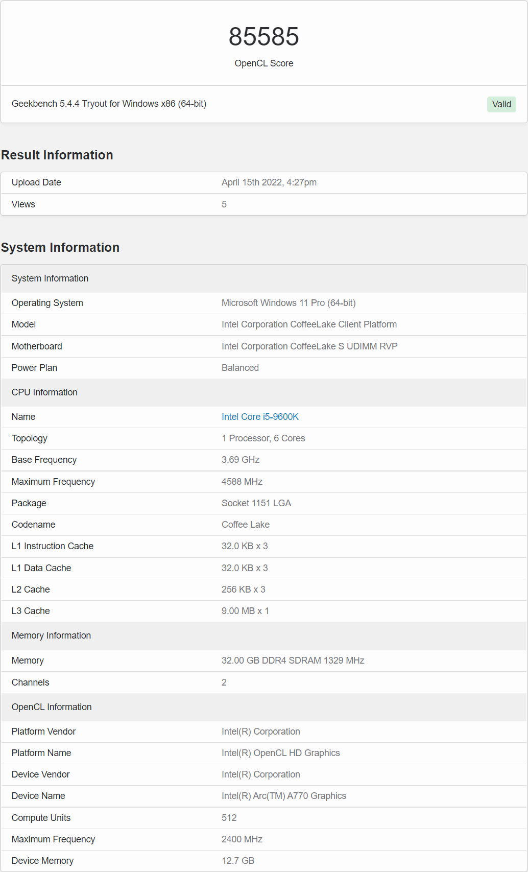 512EU+2.4GHz主頻 Intel旗艦顯卡Arc A770跑分曝光：與RTX 2070持平
