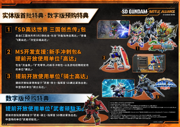 《SD GUNDAM 激鬥同盟》將於2022年8月25日上市 同步公開各版本特典及DLC內容