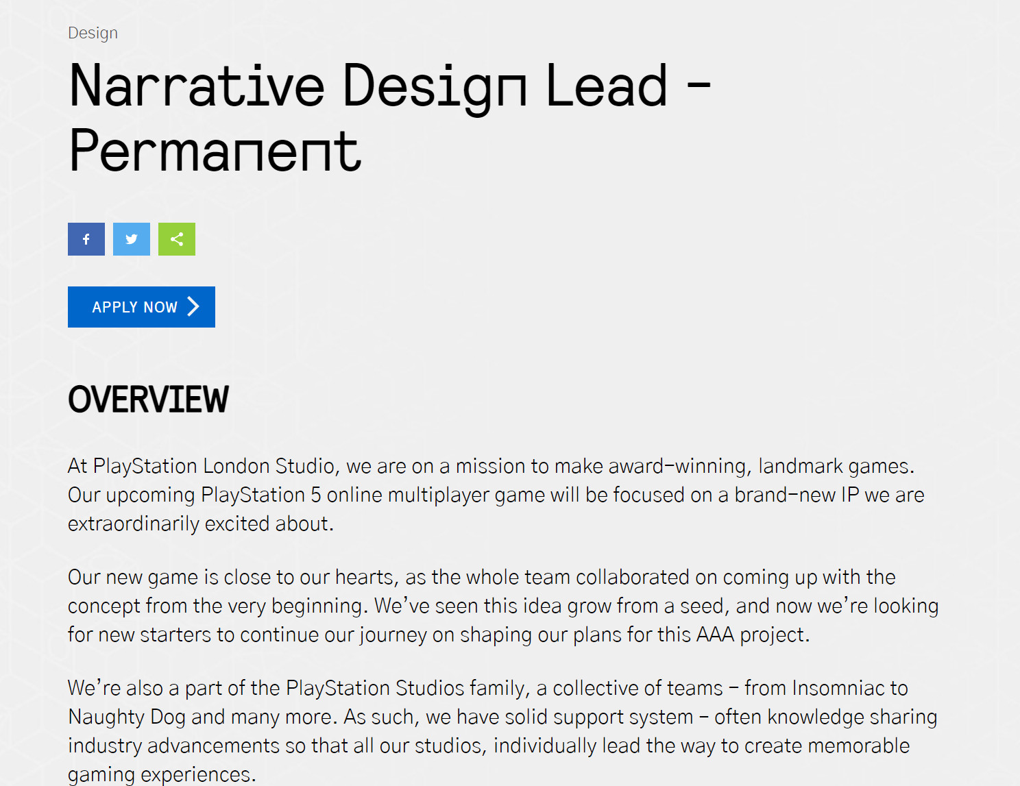 索尼倫敦工作室正為PS5打造 幻想題材即時服務遊戲