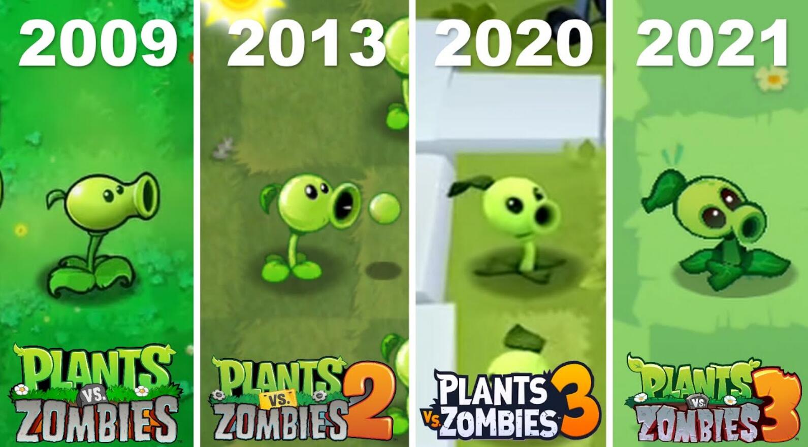 《植物大戰僵屍》2009 ~ 2021遊戲發展 肉眼可見的進步