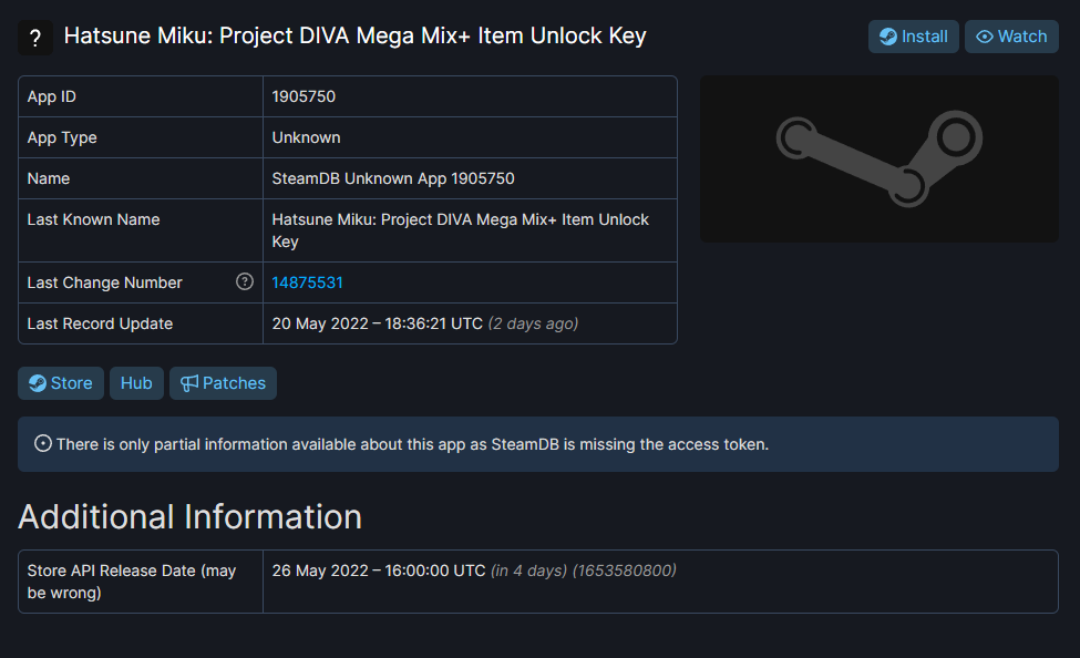 《初音未來:歌姬計劃MEGAMIX》現身Steam後台 或於5月發售