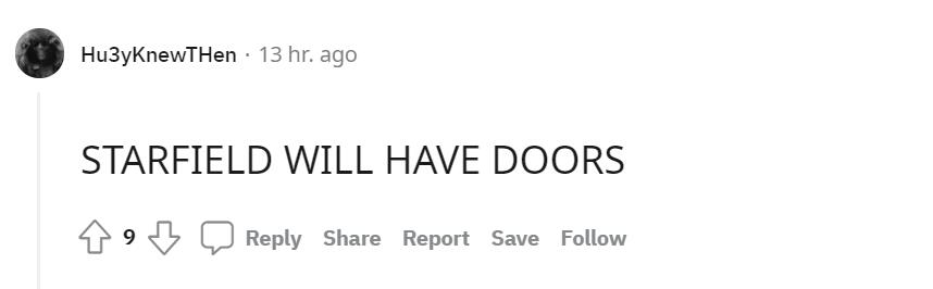 《星空之地》泄露圖引發玩家躁動：有門能開的門