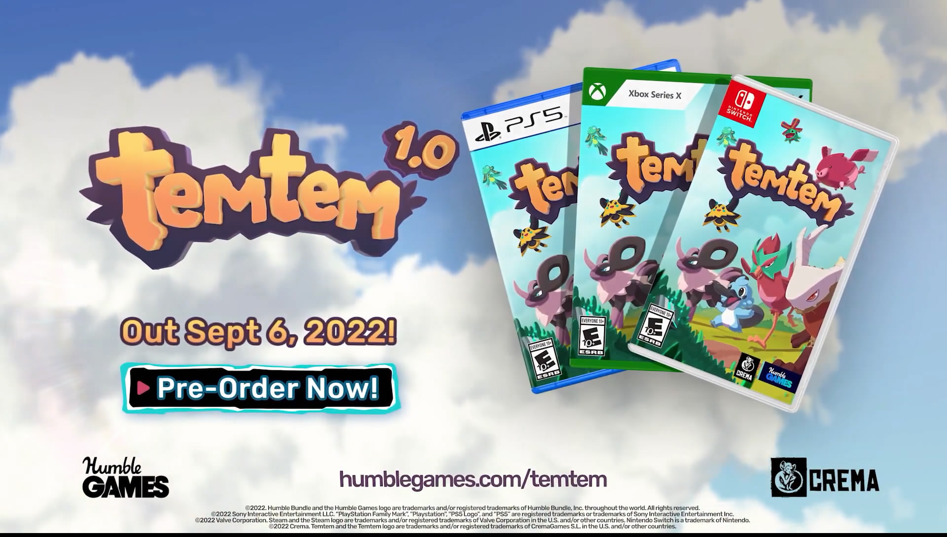 類寶可夢大型MMO《Temtem》正式版9月6號推出