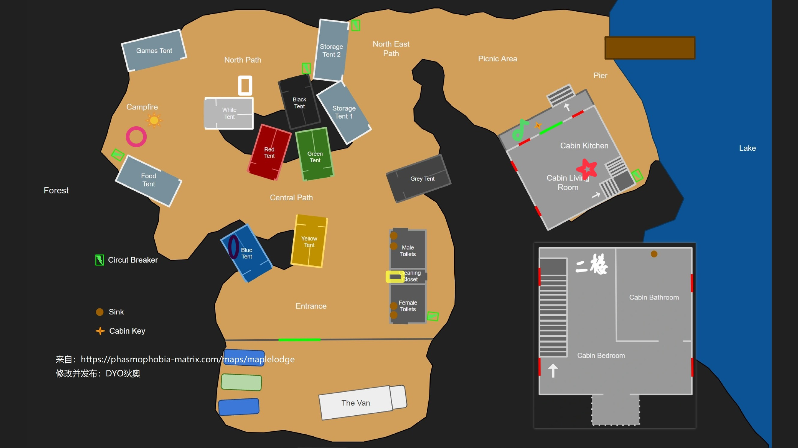 《恐鬼症》遊戲地圖分布詳細分析