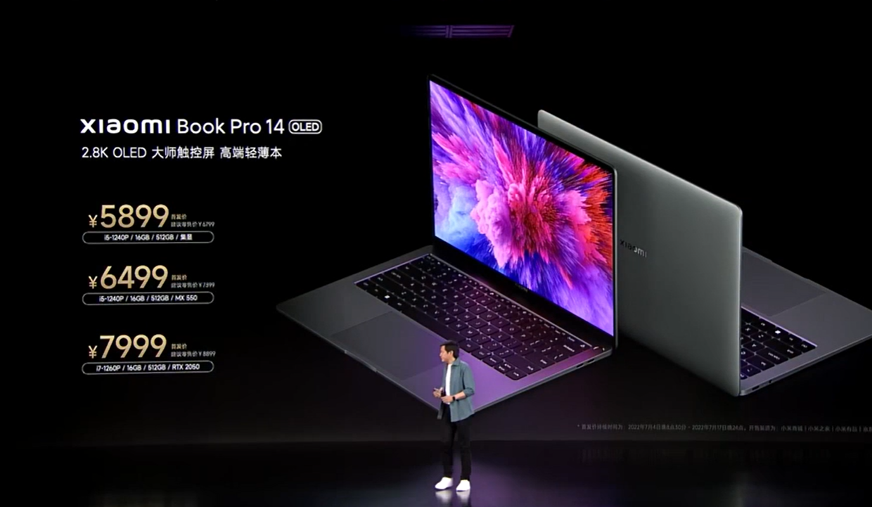 5899元起 Xiaomi Book Pro 14 2022筆記本發布：迄今最好大師屏