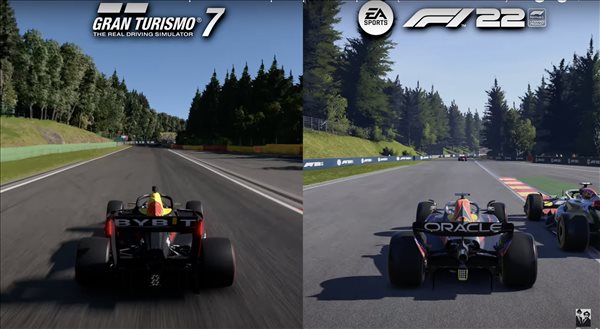 《F1 2022》vs《GT7》畫面對比 互有勝負、差不多