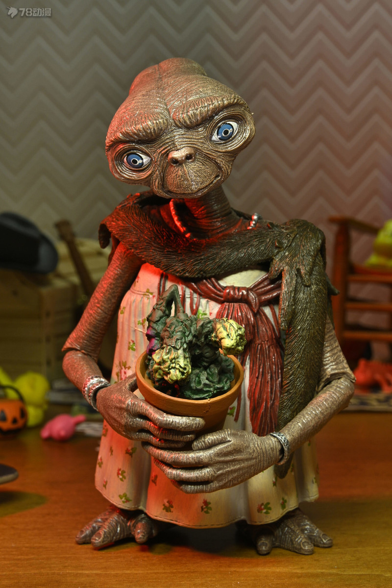 NECA 新品 終極版系列 40周年電影 E.T.外星人 E.T.(裝扮) 可動人偶
