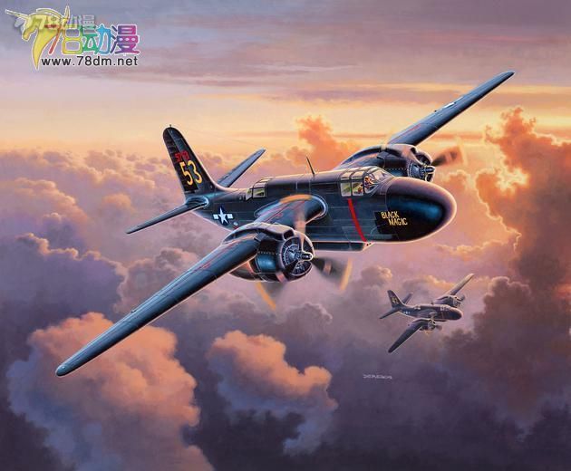 利華 16年10月 1/72 洛克希德P-70 夜鷹 戰鬥機