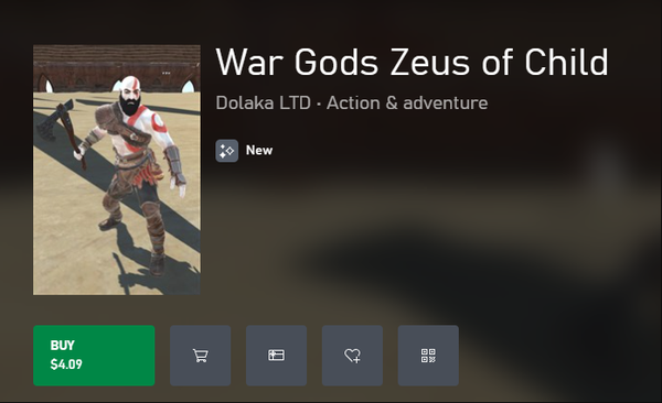 Xbox山寨版戰神《戰爭之神：宙斯之子》已被下架