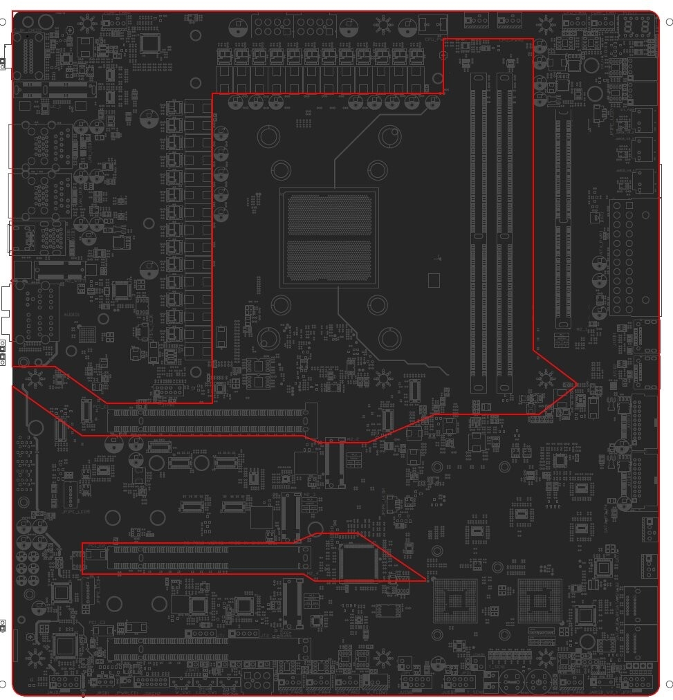 AMD Zen4 X670E主板設計圖曝光：瞠目結舌的24+2+1相供電