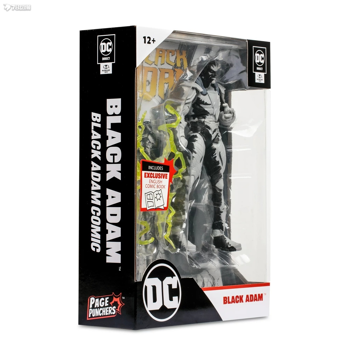 麥克法蘭 X DC DIRECT 新品 漫畫+7寸人偶系列 黑亞當 黑亞當 可動人偶 特別版