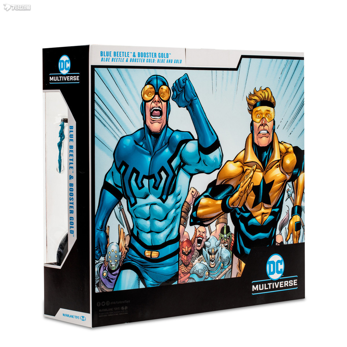 麥克法蘭 新品 DC多元宇宙 藍甲蟲&金色先鋒 7寸(177mm)高 可動人偶 雙人盒裝