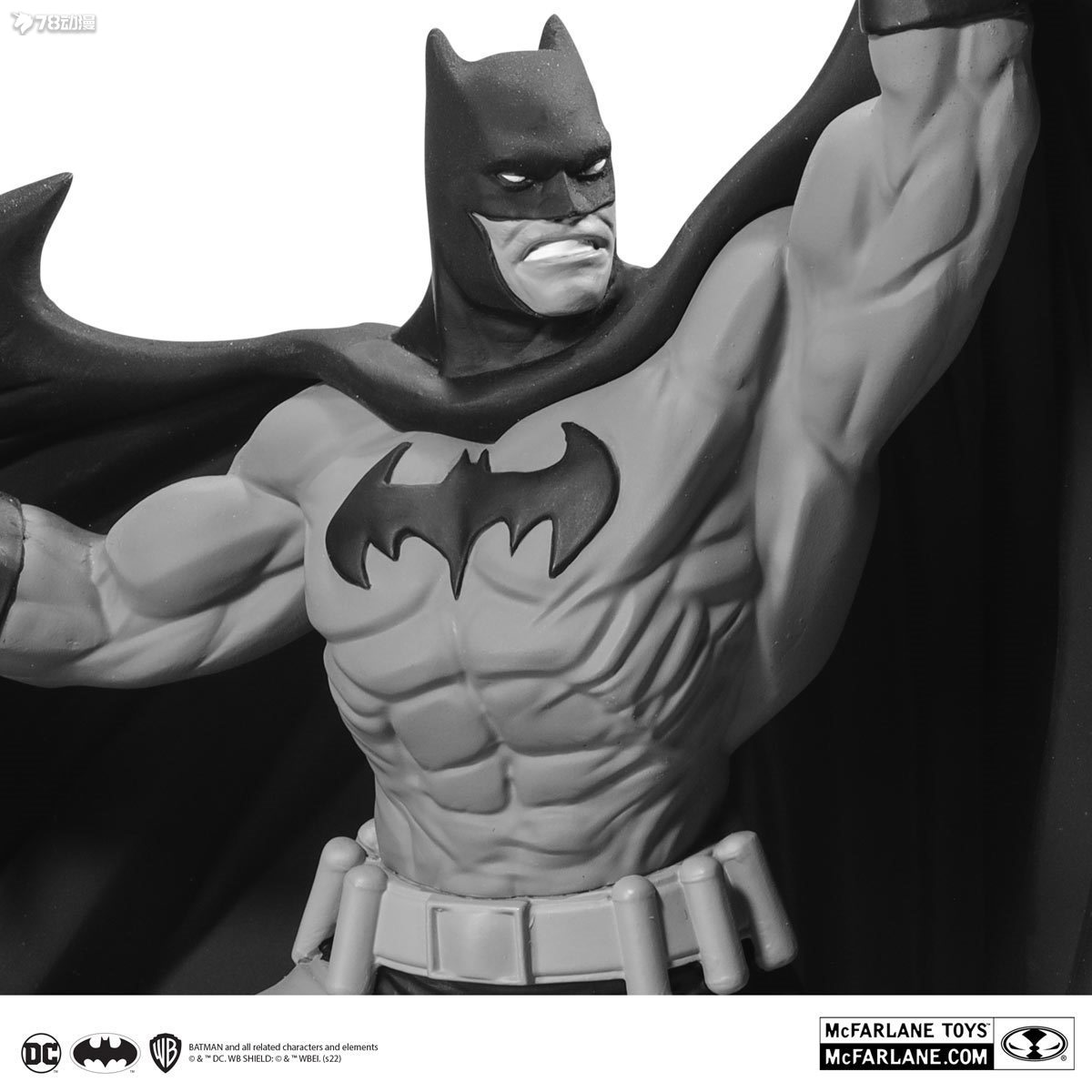 麥克法蘭 X DC DIRECT 新品 蝙蝠俠:黑白系列 蝙蝠俠(丹尼斯·考恩) 雕像