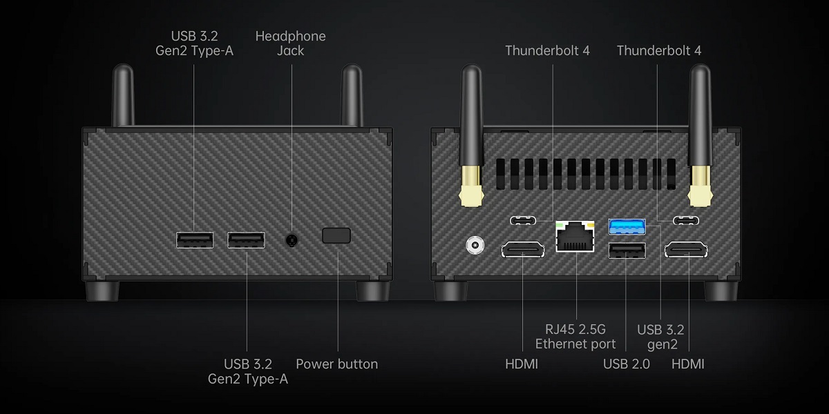 Minisforum NUCG5迷你PC開售：僅0.7L，碳纖維材質+下壓散熱，起售價3799元
