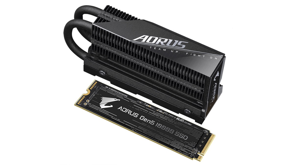 技嘉正式發布AORUS Gen5 10000系列SSD：提供1TB和2TB容量，採用被動散熱