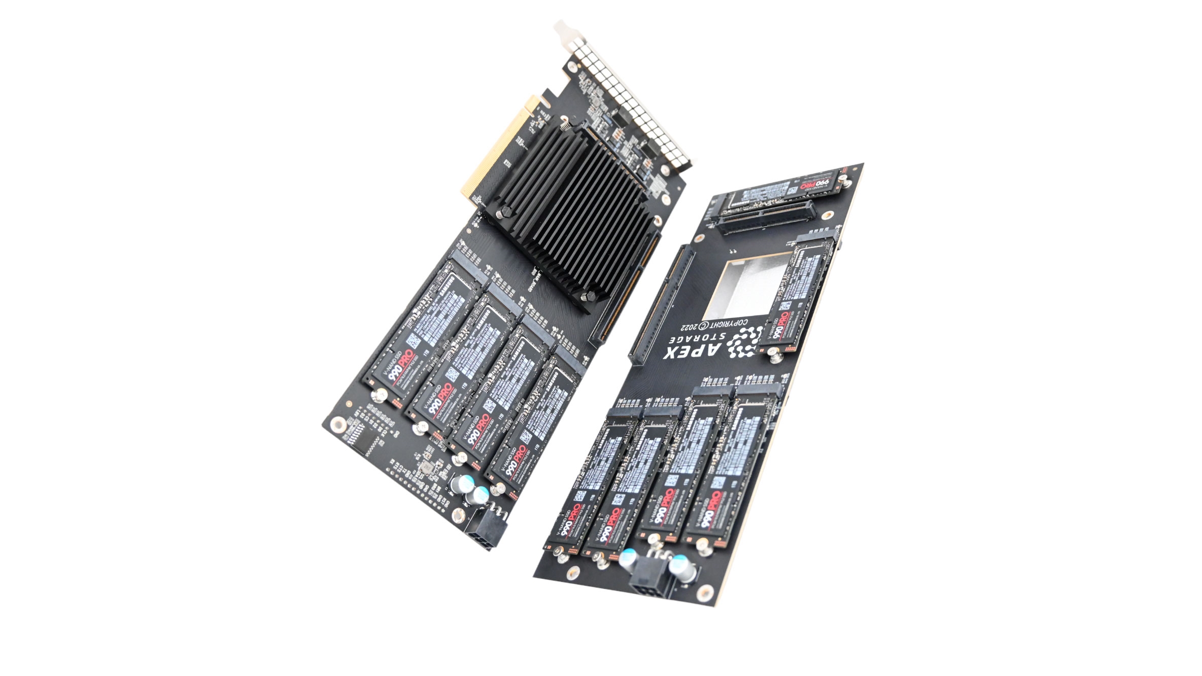 PCIe 4.0擴展卡問世 主板能多插21塊M.2 SSD了：168TB容量的「大房子」