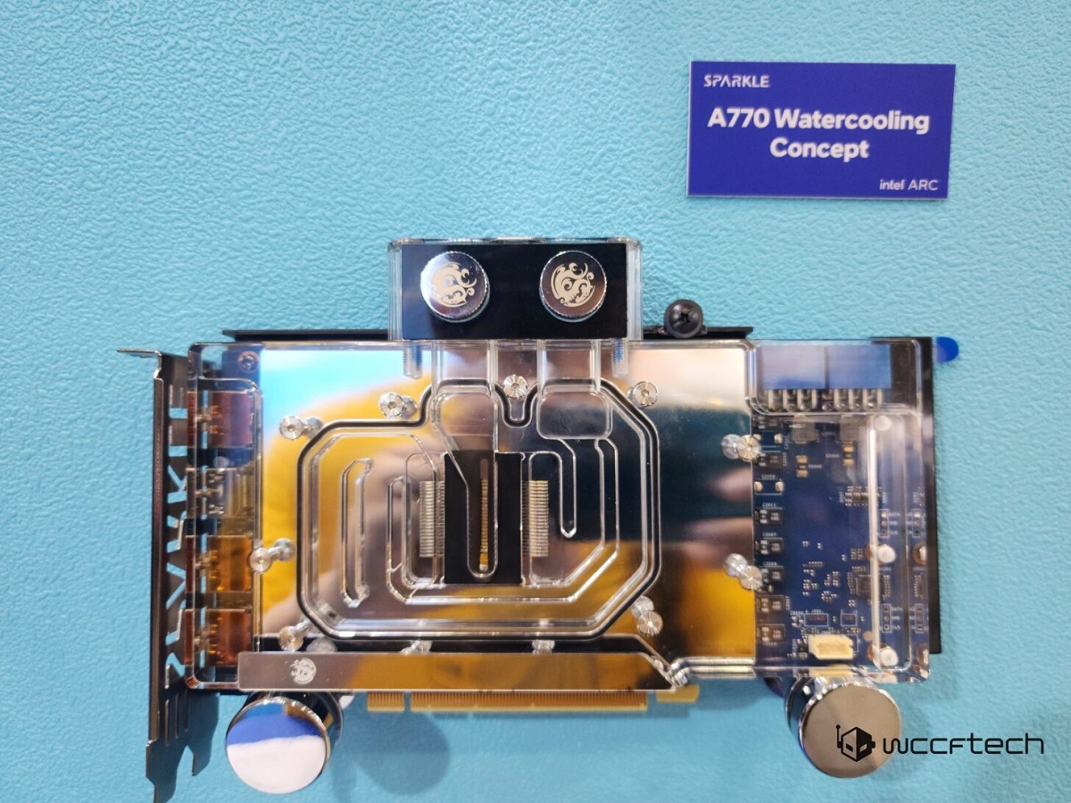 COMPUTEX 2023：旌宇展示水冷散熱設計的銳炫A770，及新款半高單槽低端顯卡